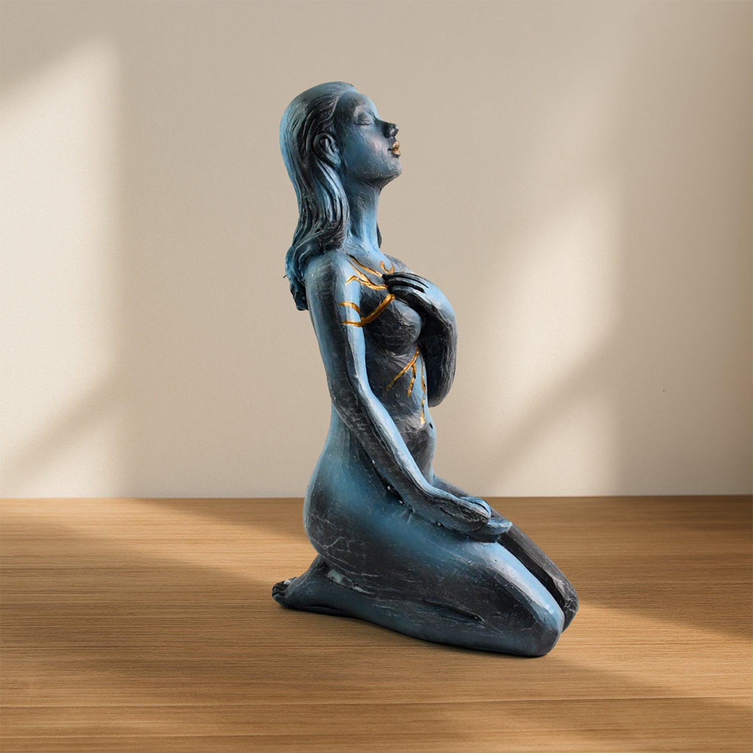 Elegant Resin Kneeling Woman Decorative Statue (1 Pc) Elegant Resin Kneeling Woman Decorative Statue (1 Pc)